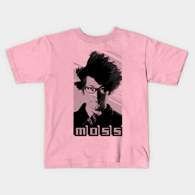 Moss IT Crowd Pixel Tribute Kids T-Shirt by DankFutura